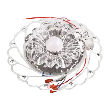 

Indoor Crystal LED Blue Light Ceiling Chandelier Lamp Bedroom Living Room