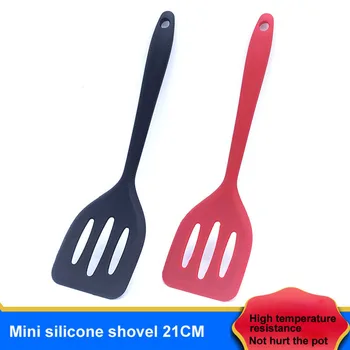 

Small Basics Silicone Turner Slotted Cooking Spatula High Heat Resistant to 480°F One Piece Non Stick Kitchen Tools