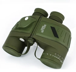 High Power Military Binoculars 10X50 Compact HD Professional Binoculars Telescope With Rangefinder for Bird Watching Hunting