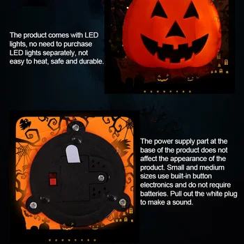 

Halloween decoration props voice-activated luminous pumpkin lantern