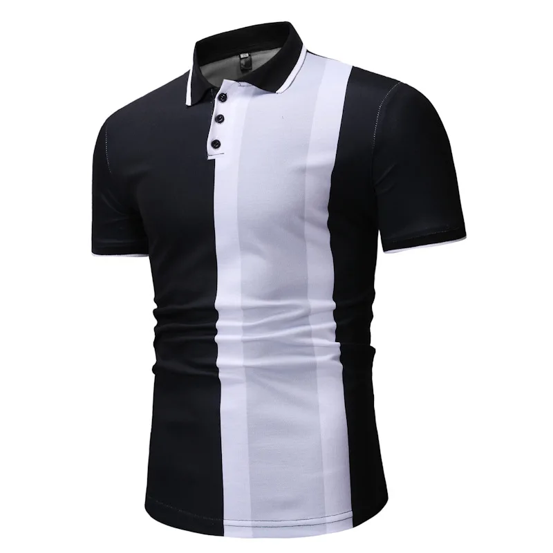 Мужские летние новые стильные импортные товары AliExpress повседневные Модные крепление для украшений смешанные цвета рубашки поло