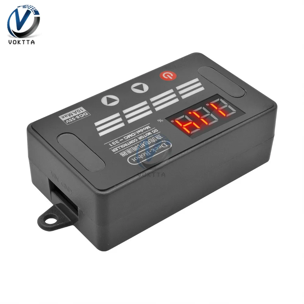 

DMC-331 DC8-55V 10A PWM Motor Speed Controller LED Digital Display Switch Power-off Permanent Memory Regulator Controller