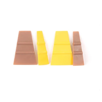 

4in1 Mini Angled Squeegee Stick Slot Slip Cut Gasket Card Squeegee Car Wrap Tool In Yellow,Brown MO-635