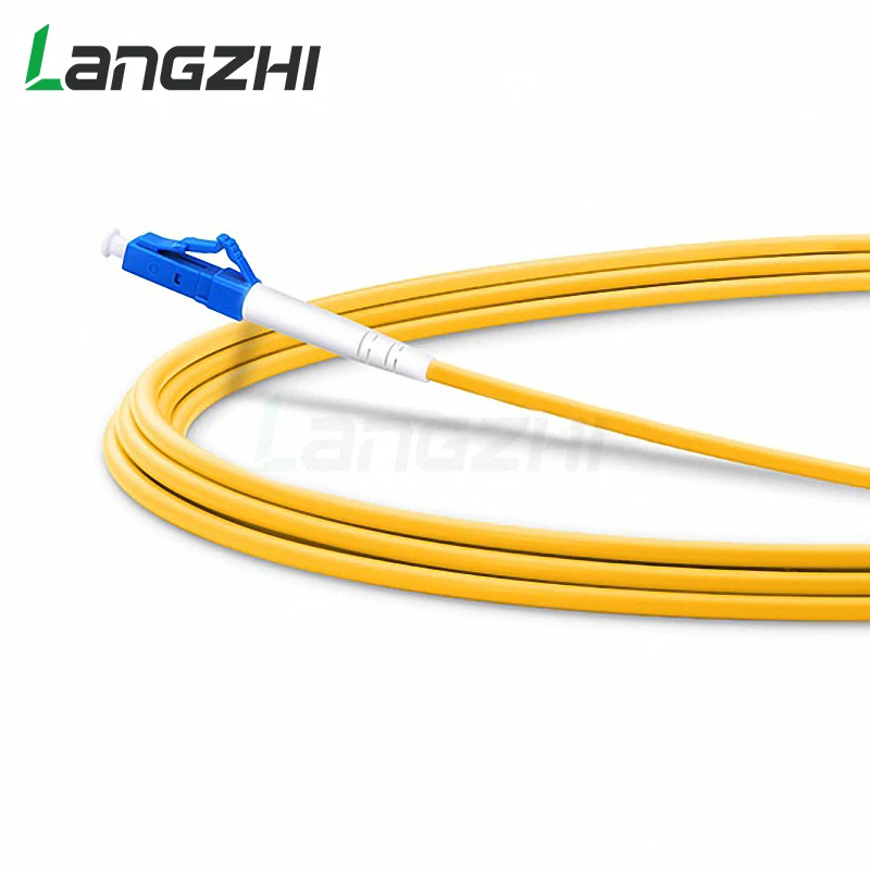 10 шт. LC UPC to Simplex 2 0 мм 3 ПВХ одномодовый волоконный патч кабель Соединительный корд