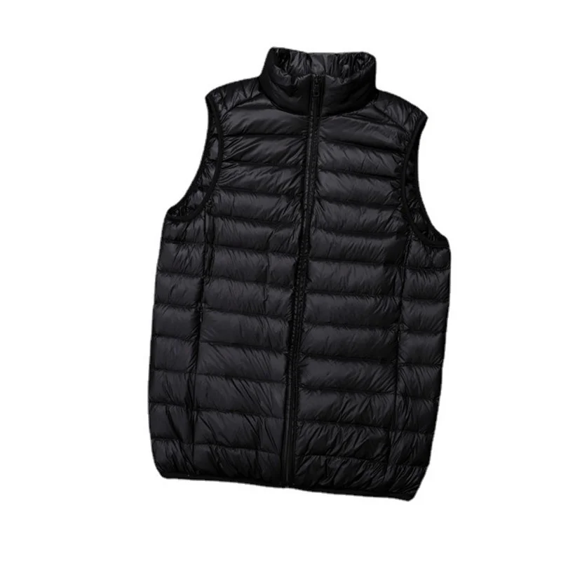 Men Vest Down Jacket 90% Sleeveless Ultra Light Male Portable Coat Gilet Lightweight Windproof Warm Waistcoat Windproof Parka