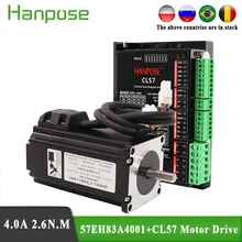 57eh83a4001 nema23 2.6n. m motor deslizante 57x83mm cl57 circuito fechado servo driver 57cme26 cnc controlador kit para impressora 3d