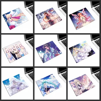

XGZ Promotional Anime Mouse Pad New Year Celebration Snowflake Pigeon Print Laptop Desk Mat Natural Rubber Non-slip Cute Girl