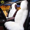 100% Natural fur Australian sheepskin car seat covers universal size,1PCS,Long Hair for car lada granta kalina priora bmw toyota ► Photo 3/6