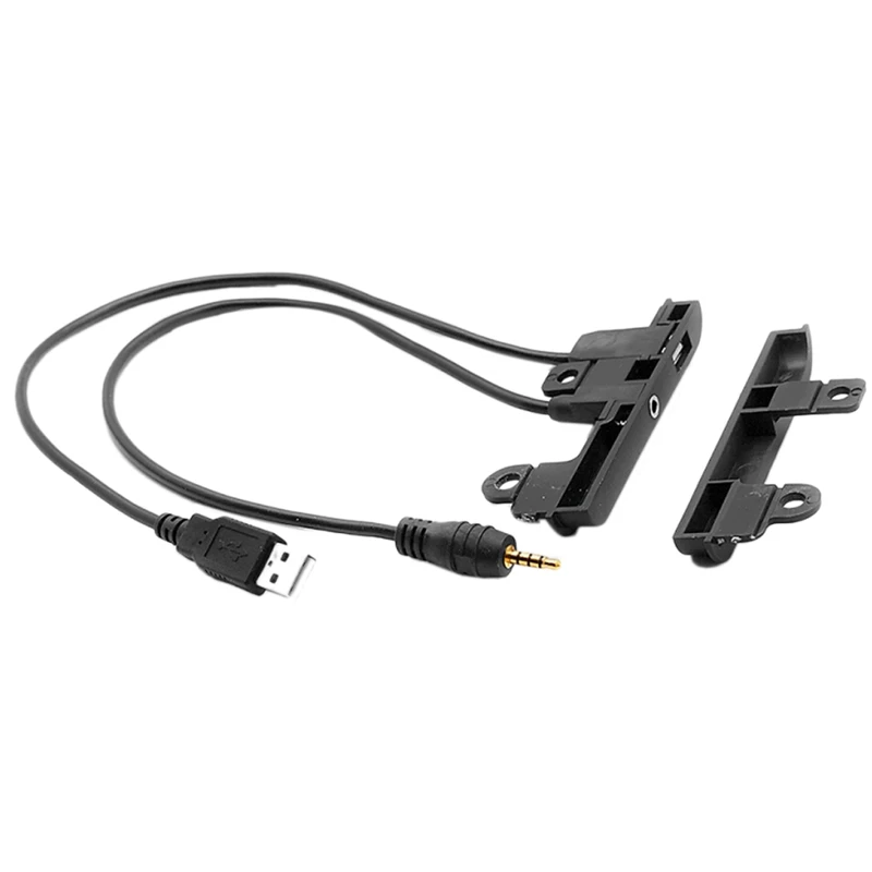 Подходит для Toyota 2 DIN Car Radio Stereo Fascia Dash Kit боковые планки с портами Usb Aux | Автомобили и