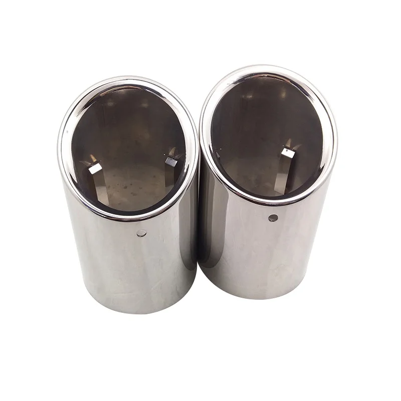 2Pcs η ƿ   ÷ ĸ ̳  63mm ƿ A5 Retroftting Tailpipe Ʃ ڵ ׼