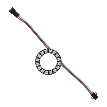 

CLAITE DC5V 16 Bits 5050 RGB WS2812B LED Module Strip Ring Lamp Light with Integrated Drivers Board Circle Development Board
