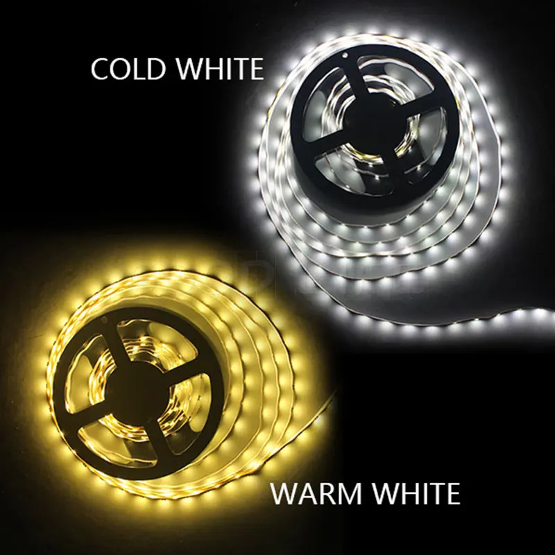 DC 12 V Вольт линейное светодиодное освещение лента 2835 RGB Водонепроницаемый, для детей от 1 года до 5 лет, M, работающего на постоянном токе 12 В в 60 Светодиодный/M RGB светодиодный полосы ленты ламповый диод гибкий ТВ Подсветка