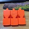 50 Pcs Non-Nuclear Professional Referee Whistle Fox Whistle Plastic Life-Saving Whistle Special for Game 6