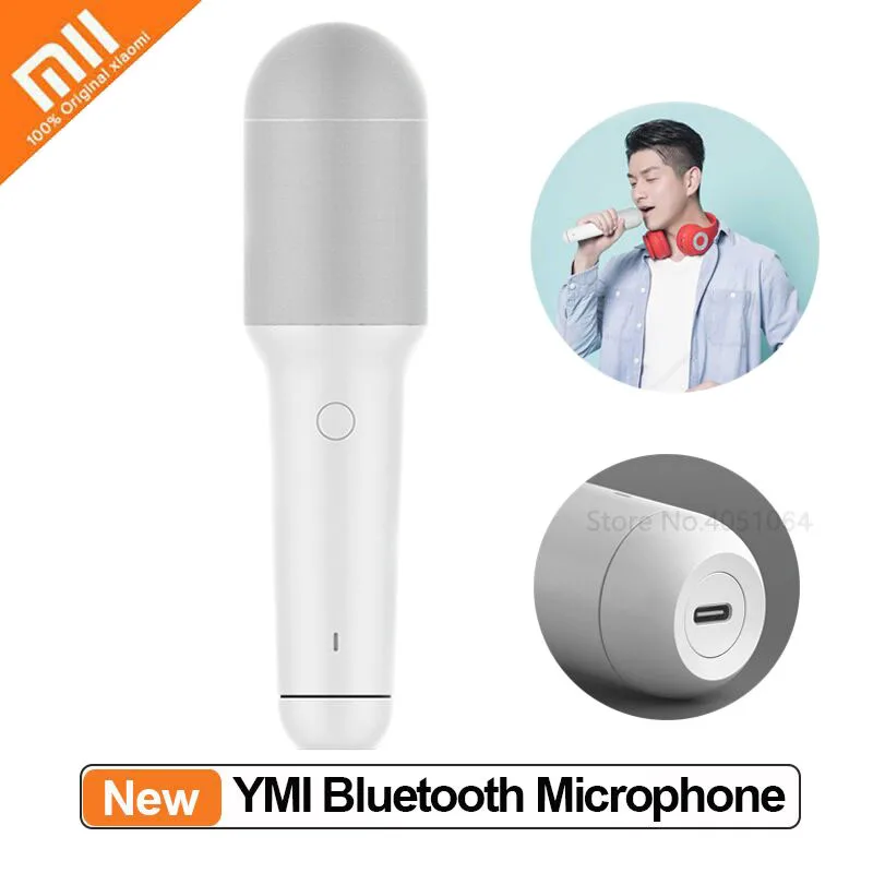 

Xiaomi YMI Bluetooth Karaoke Microphone Wireless Recording Speaker Microphone Suitable Handheld Mic For Family Gatherings USB