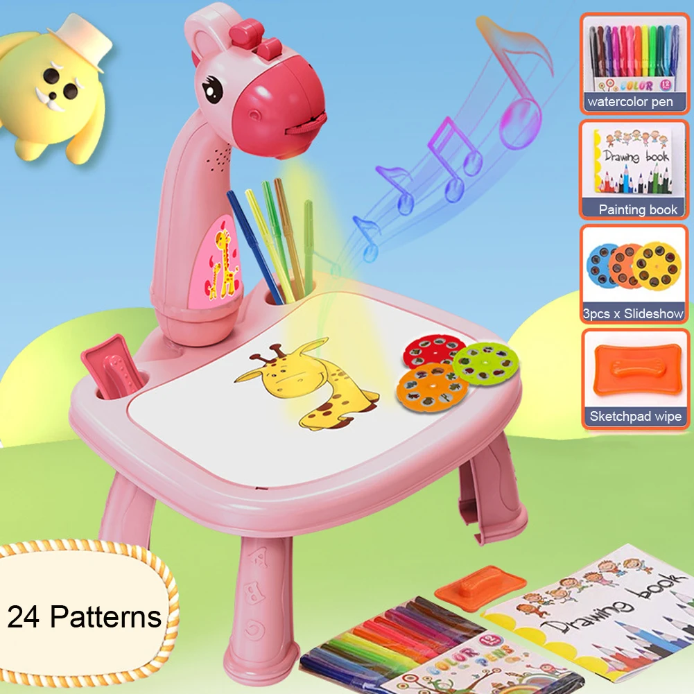 Children Projector Drawing Table  Drawing Projector Toy Learning - 1set Kids  Drawing - Aliexpress