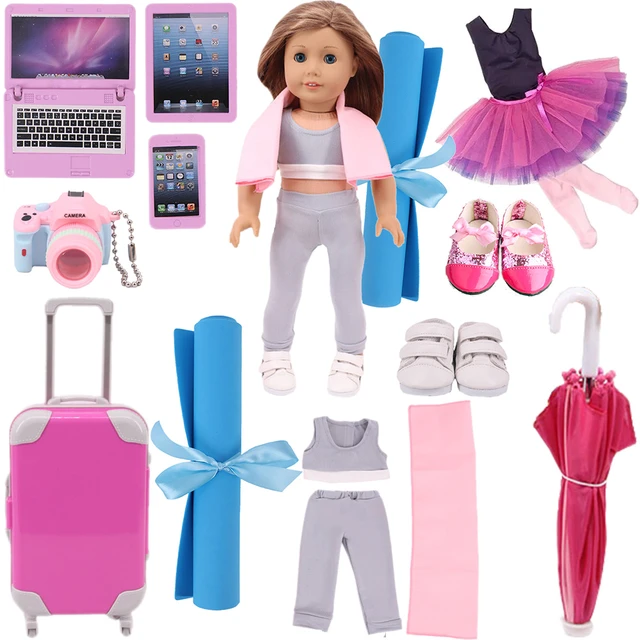 14 Pcs Ballet Yoga Suit for American 18 Inch Girl Doll Clothes Accessories  and 43 cm New Born Baby Items and Our Generation - AliExpress