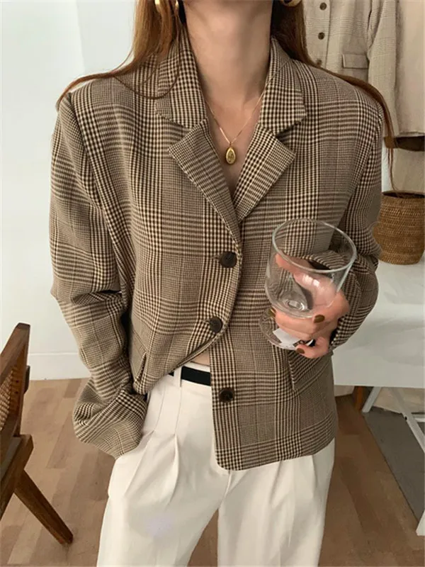 South Korea CHIC Simple Loose-Fit Handsome Trend Casual Suit Jacket