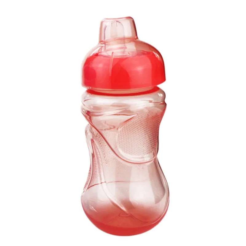 280 мл детская бутылочка для кормления герметичная детская бутылка для кормления питья детские чашки - Цвет: Красный