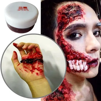 

15g Halloween simulation fake Blood Gel Make up simulation Plasma scars Blood cream tool Masquerade Cool Props Vampire Cosplay
