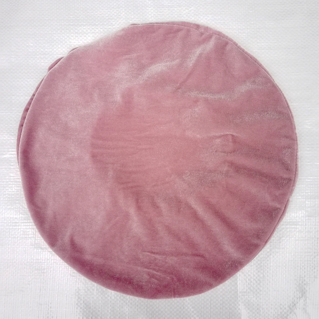 Velvet Elastic Round Chair Bar Stool Cover Slipcover Protector 30-38cm