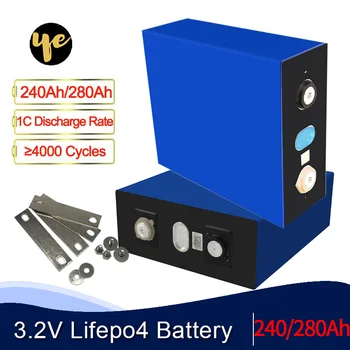 

DIY 12V 24V 36V 48V 60V 72V Solar System Storage Battery 3.2V Lifepo4 Prismatic Cell 240Ah 280Ah for Golf Cart EV RV EU US TAX