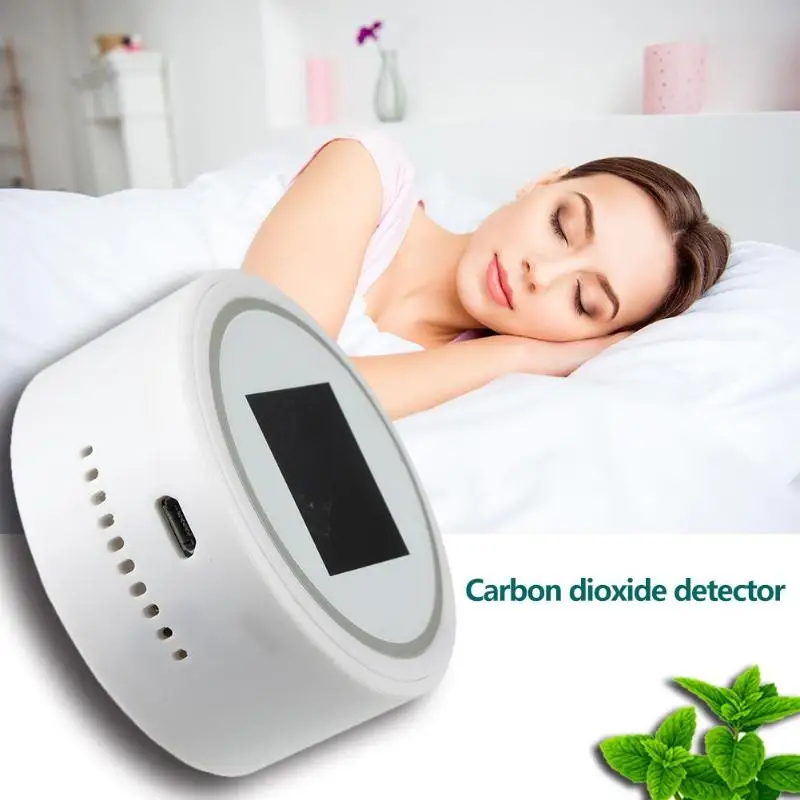 

Digital Detector CO2 Carbon Dioxide Gas Leaking High Sensitivity Analyzer Convenient Monitor with Alarm System LCD Screen