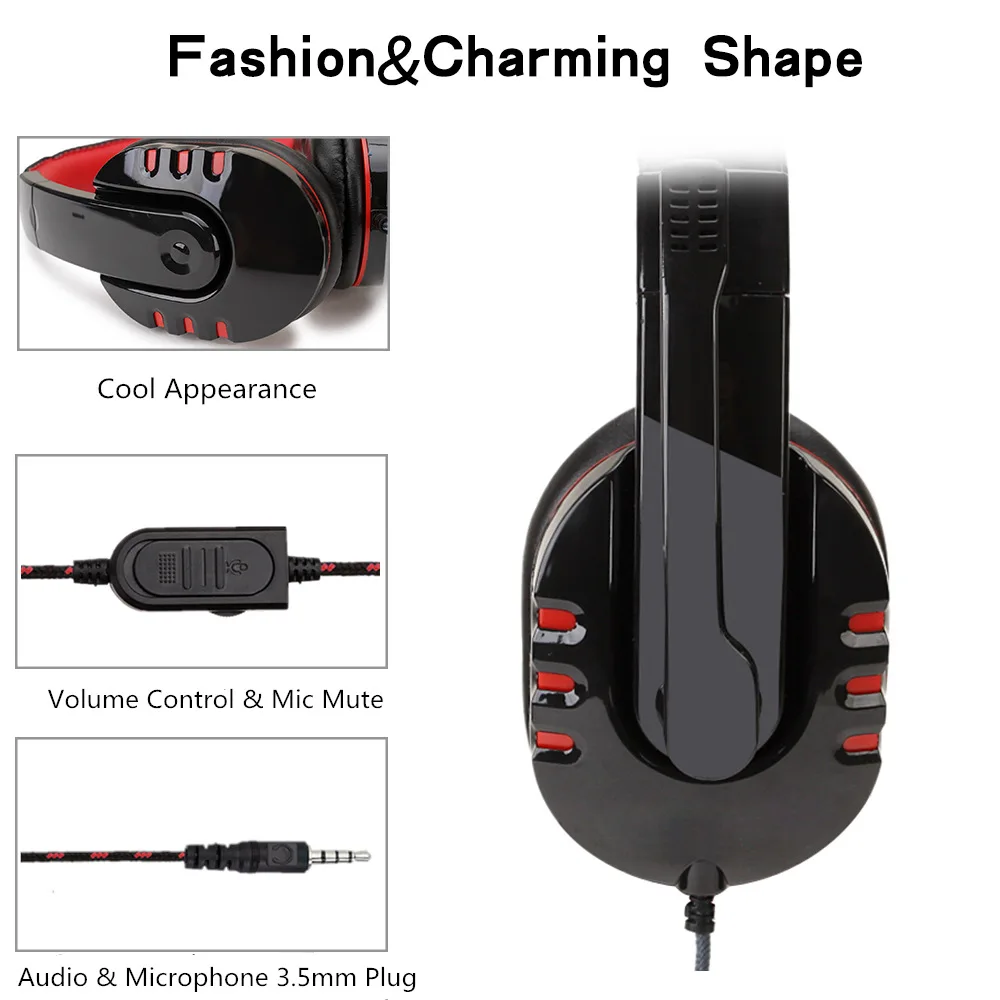 2020 Headset Wired For Computer Games Switch Ps4 XBOX Audiophile Headphones Active Noise Cancelling Professional Head Mounted