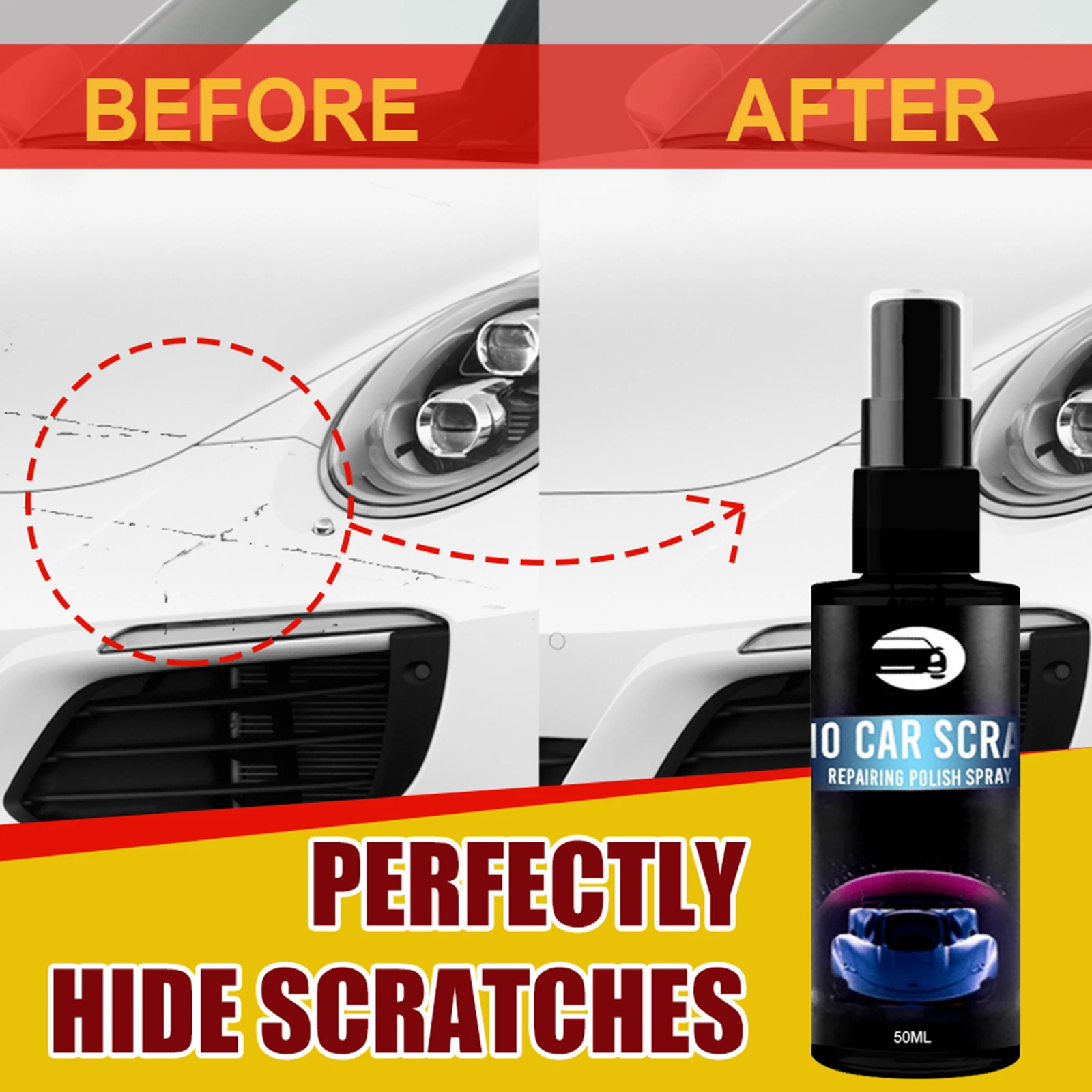 New Car Paint Coating Spray Quickly Remove Repair Auto Scratches Swirls