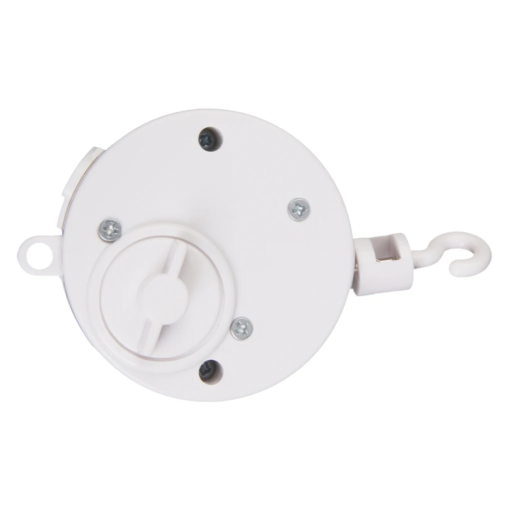Baby Mobile Crib Bed Bell Kid Toy Wind-Up Movement White Music Box