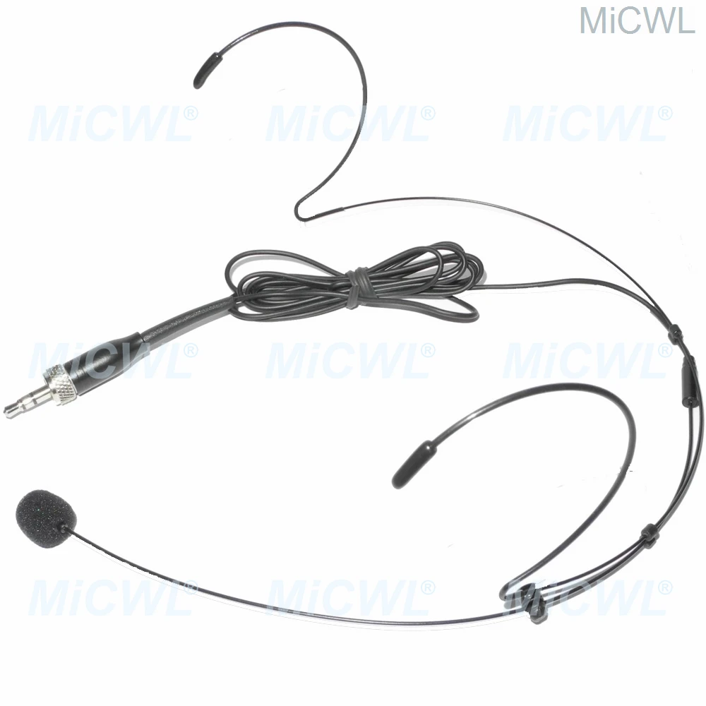 Micwl Sl Headmic Black Headset Pro Microfono Per Sennheiser G1 G3 G3 G4 Wireless Beltpack Trasmettitore 3.5Mm Sterel Lock Screw