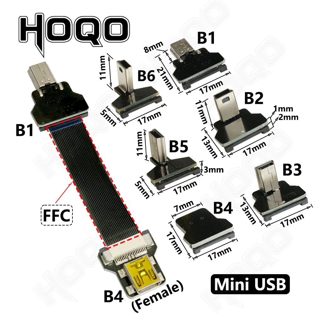 FFC Mini Micro USB Extension Type-C Ribbon Cable - 90 FPV Slim Flat Soft Flexible FPC for Charge, FPV Brushless, Handheld Gimbal, Monitor Description Image.This Product Can Be Found With The Tag Names Computer Cables Connecting, Computer Peripherals, Micro usb extension typec ribbon cable, PC Hardware Cables Adapters