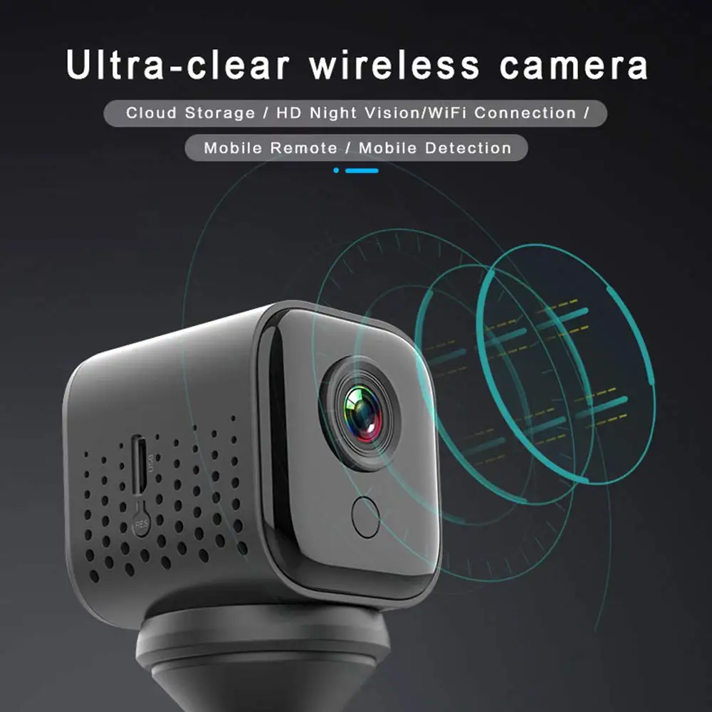 WiFi ip-камера, мини-камера, 1080 P, беспроводная, улучшенная ИК камера ночного видения, портативная камера-няня с детектором движения для дома/улицы