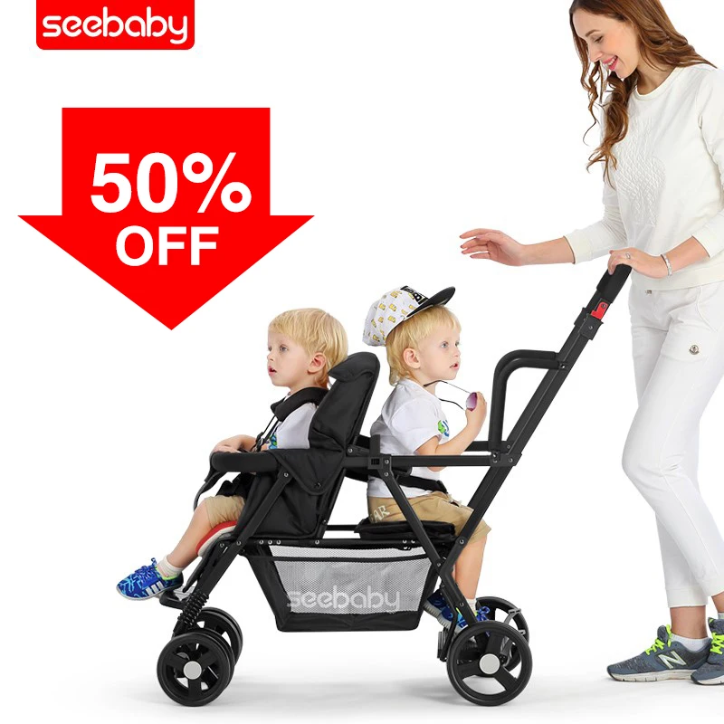 easy fold double stroller