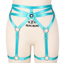 Harness Waist Garter Belt Women Suspender Stockings Wedding Dance Punk Gothic Body Caged Leg Plus Size Elastic Sexy Lingerie