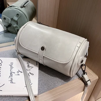 

2020 NEW Original Design Fashion Cylinder Shoulder Bag & Crossbody Bag Width 21cm Height 13cm Thickness 13cm