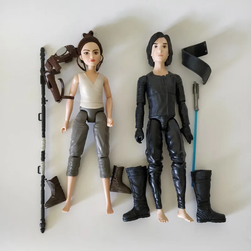 Kaufen 27cm Sterne mädchen die aufstieg von PVC action figure Rey LUKE skywalker krieg 1 6 BJD puppe D O sammeln pvc modell geschenk für kind erwachsene