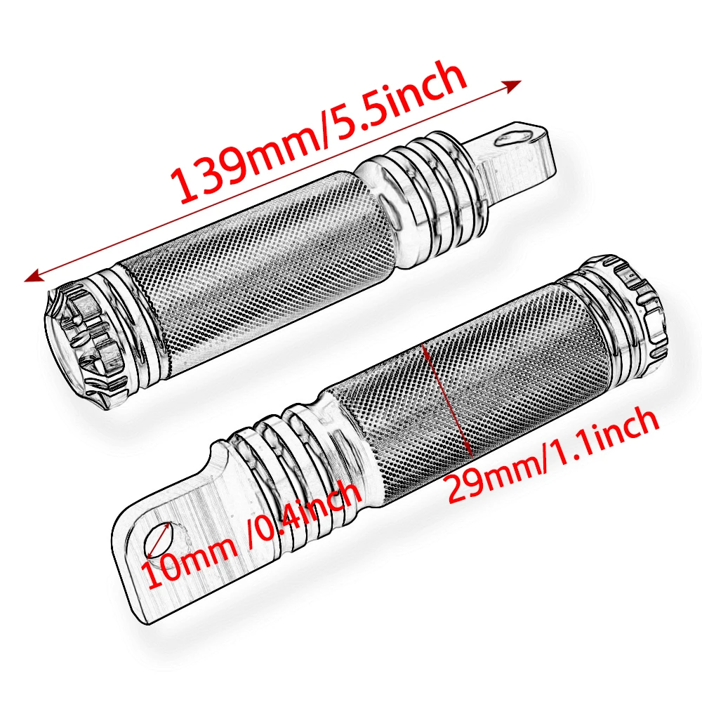 1 пара передних подножек для мотоцикла и велосипеда, алюминиевая Подножка для ног Harley Dyna Sportster Iron 883 1200 XL
