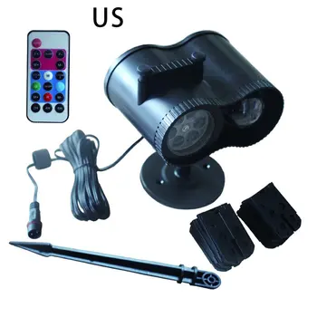 

6 Holes and 20 Pieces of Caffeine Pattern Holiday Double-tube Water Pattern Projection Lamp Light Projector