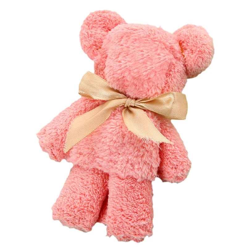 NEW Coral Velvet Bear Shape Hand Towel Face Washing Towel Super Absorbent Comfort Towels Baby Shower Party Wedding Gifts 35x75cm