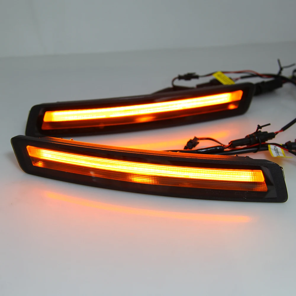 EOsuns led drl Дневной ходовой светильник для Volkswagen Beetle 2006-2010 с желтыми поворотниками