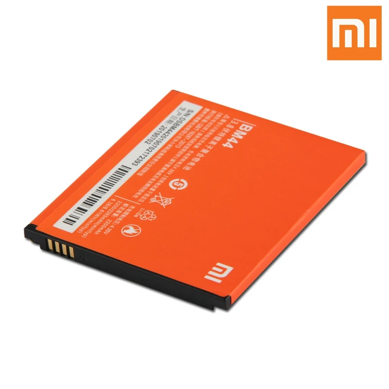 Xiao Mi оригинальная запасная батарея для телефона BM44 XiaoMi RedMi 2 2A Red 1S аутентичная