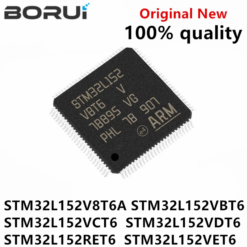 Новый оригинальный чипсет STM32L152V8T6A STM32L152VBT6 STM32L152VCT6 STM32L152VDT6 STM32L152RET6 STM32L152VET6 LQFP IC 1