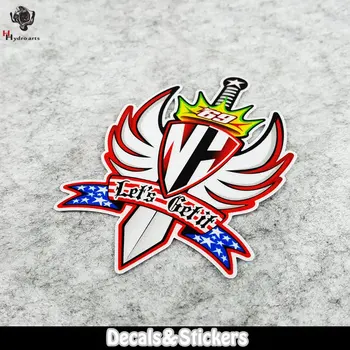 

NO.LN202 NO.69 Let's get it! 3M MOTO GP Racer Reflective Sticker Car Sticker Decals Racing Stickers Motorcycle Bike
