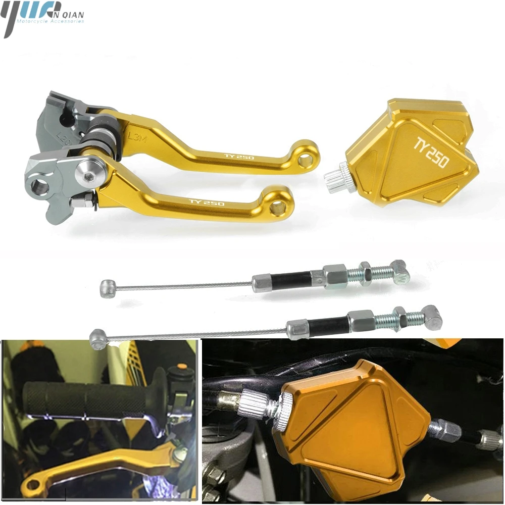 Motocross CNC Dirt Bike Pivot Brake Clutch Levers Easy Pull Clutch