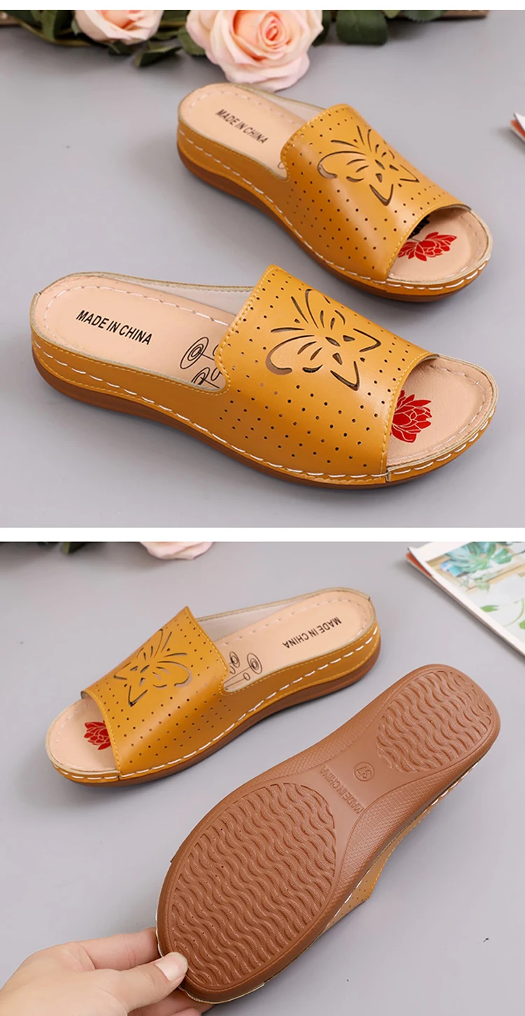 2022 New Shoes Sandals Women Outdoor Walking Shoes Retro Ladies Shoes Slip On Women Shoe Slipper Female Zapatillas Muje Footwear