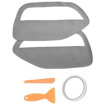 

Door Panel Insert Cards Synthetic Leather for Ford Mustang 2005-2009, Gray