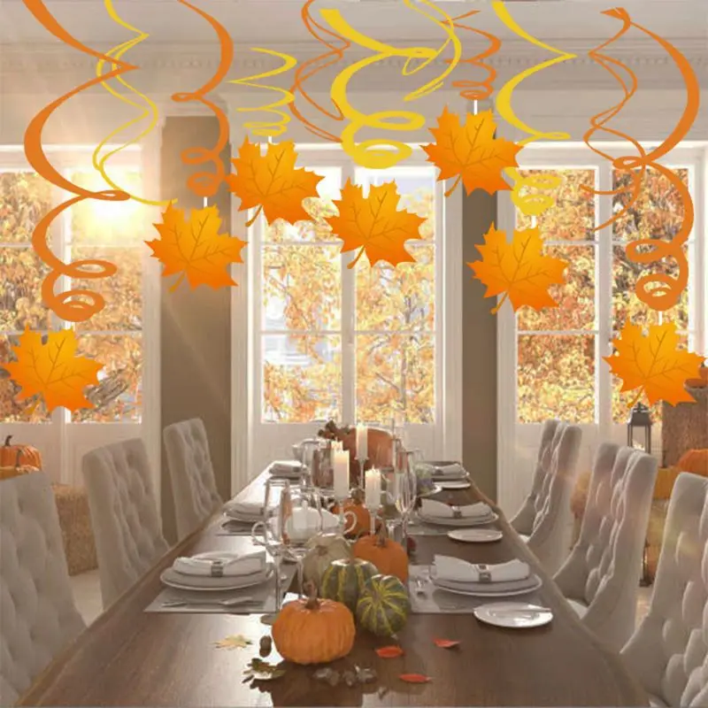 

Autumn Hanging Swirls Thanksgiving Decorations X4YD