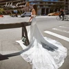 Ashley Carol Mermaid Wedding Dress 2022 Exquisite Beads Lace Appliques Off the Shoulder Long Train Bridal Gown Vestidos De Novia 2
