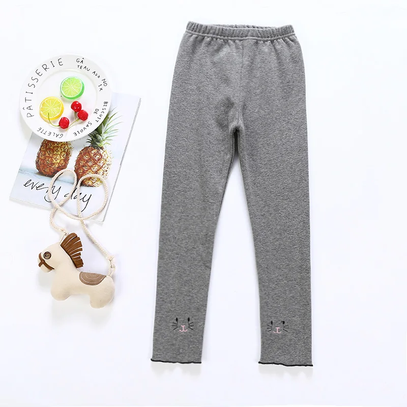 XL-Warm-Gray Новинка, Леггинсы для девочки Детские getry брюки на теплую весну брюки, леггинсы для девочек, для детей Одежда для детей 2-9 лет - Цвет: XL-Warm-Gray