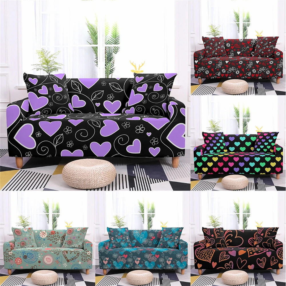 

1/2/3/4 Seats Spandex Love Sofa Cover Protector Washable Furniture Slipcover Tight Wrap All-inclusive Sofa Covers
